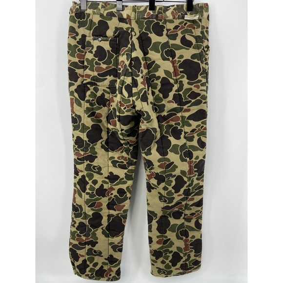 Black Sheep Pants Mens XLarge Brown Duck Camo Insulated Quilted Hunting - Picture 2 of 10